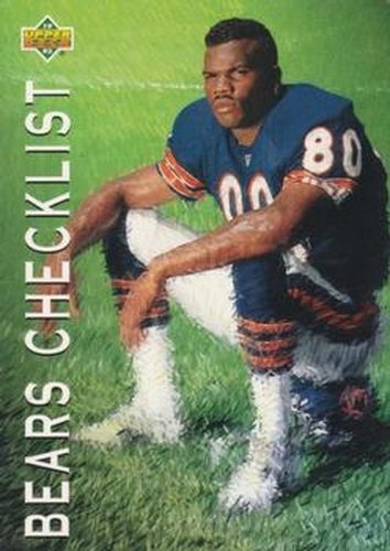 #63 Bears Checklist - Chicago Bears - 1993 Upper Deck Football