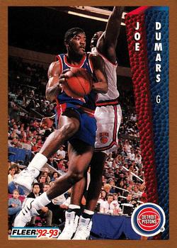 #63 Joe Dumars - Detroit Pistons - 1992-93 Fleer Basketball