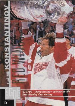 #63 Vladimir Konstantinov - Detroit Red Wings - 1997-98 Upper Deck Hockey