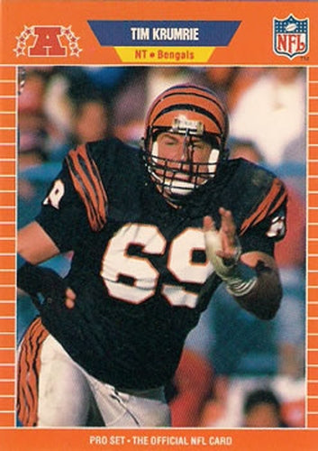 #63 Tim Krumrie - Cincinnati Bengals - 1989 Pro Set Football