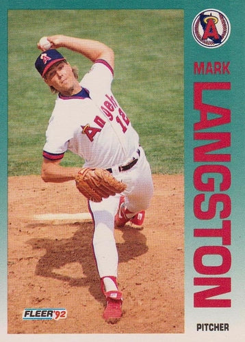#63 Mark Langston - California Angels - 1992 Fleer Baseball