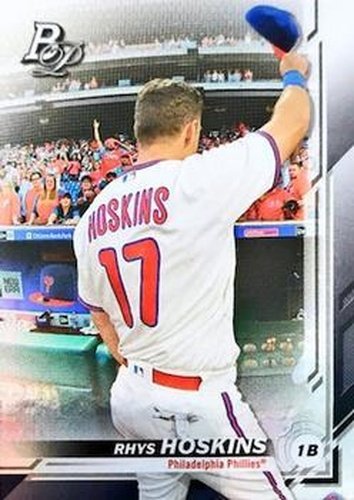#63b Rhys Hoskins - Philadelphia Phillies - 2019 Bowman Platinum Baseball