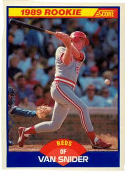 #640 Van Snider - Cincinnati Reds - 1989 Score Baseball