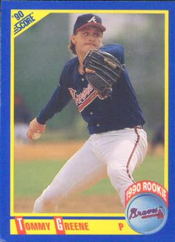 #640 Tommy Greene - Atlanta Braves - 1990 Score Baseball
