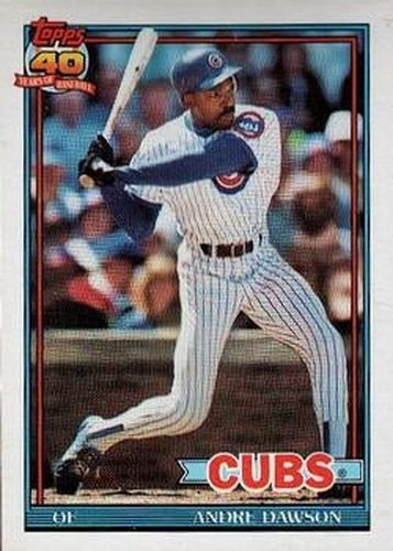#640 Andre Dawson - Chicago Cubs - 1991 Topps Baseball