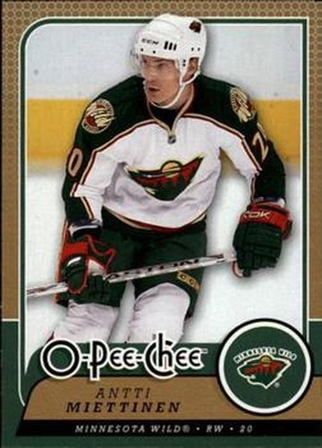 #640 Antti Miettinen - Minnesota Wild - 2008-09 O-Pee-Chee Hockey