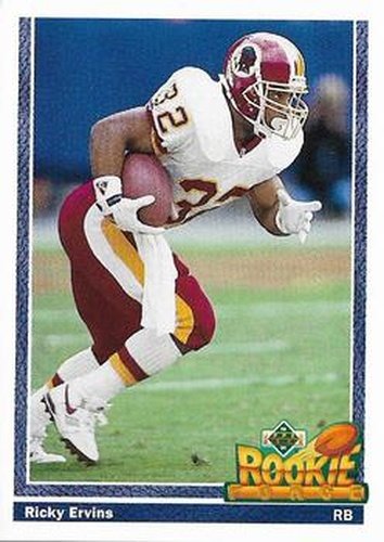 #640 Ricky Ervins - Washington Redskins - 1991 Upper Deck Football