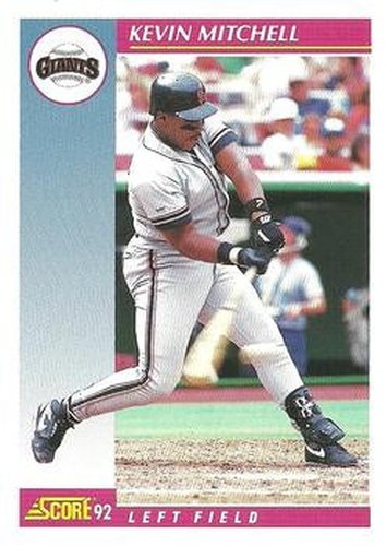 #640 Kevin Mitchell - San Francisco Giants - 1992 Score Baseball
