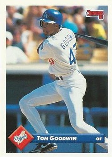 #640 Tom Goodwin - Los Angeles Dodgers - 1993 Donruss Baseball