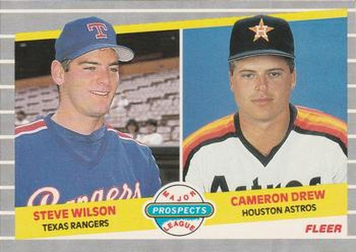 #640 Steve Wilson / Cameron Drew - Texas Rangers / Houston Astros - 1989 Fleer Baseball