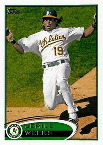 #640 Jemile Weeks - Oakland Athletics - 2012 Topps Baseball