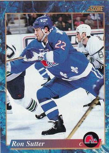 #640 Ron Sutter - Quebec Nordiques - 1993-94 Score Canadian Hockey