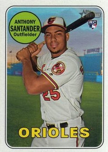 #640 Anthony Santander - Baltimore Orioles - 2018 Topps Heritage Baseball