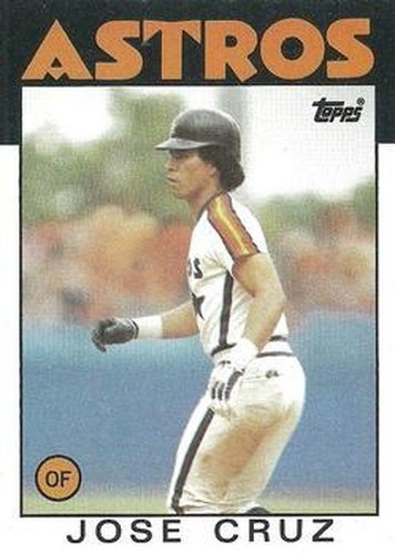 #640 Jose Cruz - Houston Astros - 1986 Topps Baseball