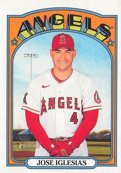 #640 Jose Iglesias - Los Angeles Angels - 2021 Topps Heritage Baseball