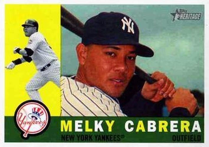 #640 Melky Cabrera - New York Yankees - 2009 Topps Heritage Baseball