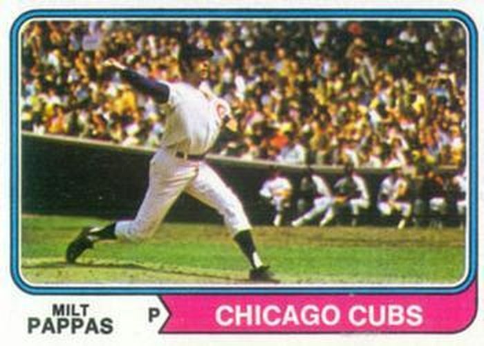 #640 Milt Pappas - Chicago Cubs - 1974 Topps Baseball