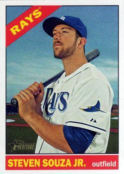 #640 Steven Souza Jr. - Tampa Bay Rays - 2015 Topps Heritage Baseball
