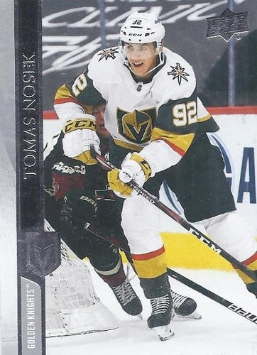 #640 Tomas Nosek - Vegas Golden Knights - 2020-21 Upper Deck Hockey