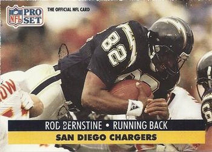 #640 Rod Bernstine - San Diego Chargers - 1991 Pro Set Football