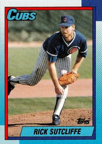 #640 Rick Sutcliffe - Chicago Cubs - 1990 Topps Baseball