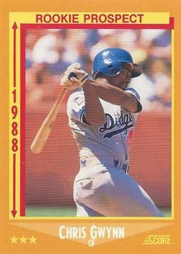 #640 Chris Gwynn - Los Angeles Dodgers - 1988 Score Baseball