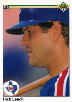 #640 Rick Leach - Texas Rangers - 1990 Upper Deck Baseball