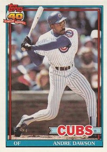 #640 Andre Dawson - Chicago Cubs - 1991 O-Pee-Chee Baseball