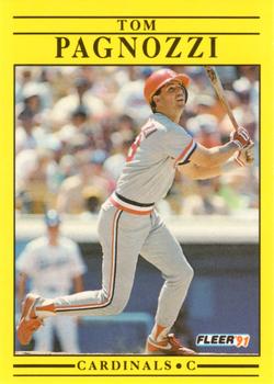 #641 Tom Pagnozzi - St. Louis Cardinals - 1991 Fleer Baseball