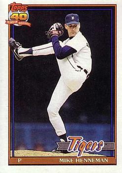 #641 Mike Henneman - Detroit Tigers - 1991 O-Pee-Chee Baseball