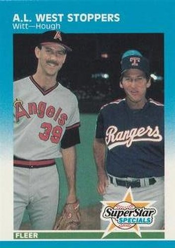 #641 Mike Witt / Charlie Hough - California Angels / Texas Rangers - 1987 Fleer Baseball