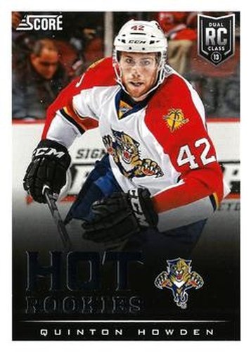 #641 Quinton Howden - Florida Panthers - 2013-14 Score Hockey