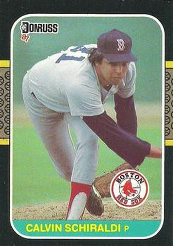 #641 Calvin Schiraldi - Boston Red Sox - 1987 Donruss Baseball