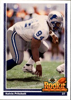 #641 Kelvin Pritchett - Detroit Lions - 1991 Upper Deck Football