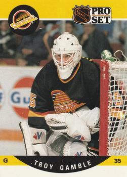 #641 Troy Gamble - Vancouver Canucks - 1990-91 Pro Set Hockey