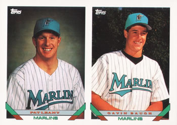 #641 Pat Leahy / Gavin Baugh - Florida Marlins - 1993 Topps Baseball