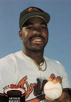 #641 Arthur Rhodes - Baltimore Orioles - 1992 Stadium Club Baseball