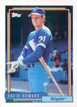 #641 David Howard - Kansas City Royals - 1992 Topps Baseball