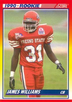 #641 James Williams - Fresno State Bulldogs / Buffalo Bills - 1990 Score Football