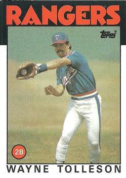 #641 Wayne Tolleson - Texas Rangers - 1986 Topps Baseball