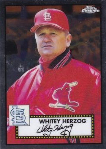 #641 Whitey Herzog - St. Louis Cardinals - 2021 Topps Chrome Platinum Anniversary Baseball