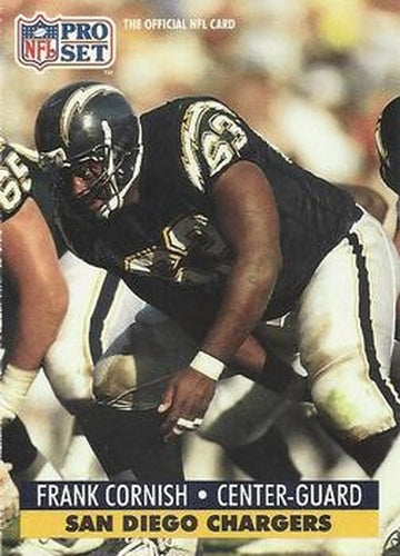 #641 Frank Cornish - San Diego Chargers - 1991 Pro Set Football