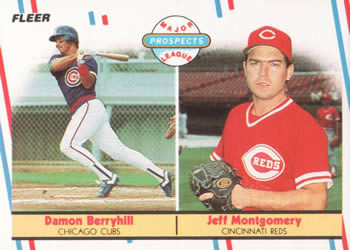 #642 Damon Berryhill / Jeff Montgomery - Chicago Cubs / Cincinnati Reds - 1988 Fleer Baseball