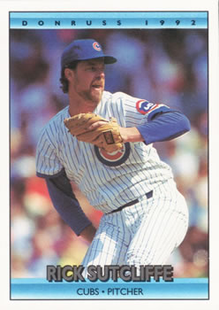 #642 Rick Sutcliffe - Chicago Cubs - 1992 Donruss Baseball
