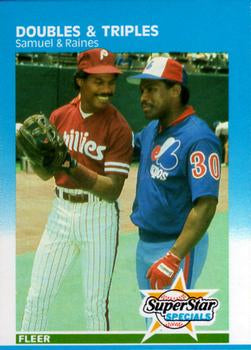 #642 Juan Samuel / Tim Raines - Philadelphia Phillies / Montreal Expos - 1987 Fleer Baseball