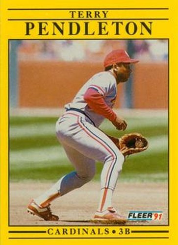 #642 Terry Pendleton - St. Louis Cardinals - 1991 Fleer Baseball