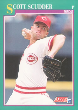 #642 Scott Scudder - Cincinnati Reds - 1991 Score Baseball