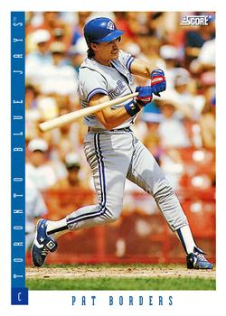 #642 Pat Borders - Toronto Blue Jays - 1993 Score Baseball