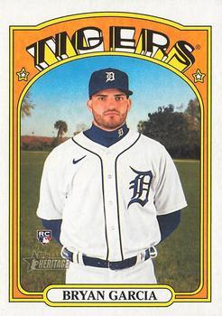 #642 Bryan Garcia - Detroit Tigers - 2021 Topps Heritage Baseball