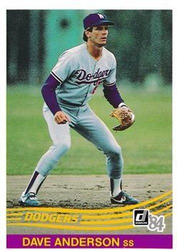 #642 Dave Anderson - Los Angeles Dodgers - 1984 Donruss Baseball